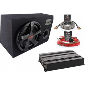 Audio System - Subwoofer Set - Carbon - 10 Inch - 250W - Bekabeling Inclusief