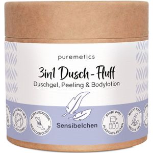 puremetics - 3in1 Douche-Fluff - Voor de Gevoelige Huid - 250 g