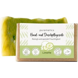 puremetics - Natural-soaps - Hand- en Douchezeep - Limoen - 75 g