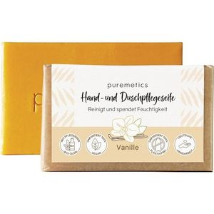 puremetics - Natural-soaps - Hand- en Douchezeep - Vanille - 75 g
