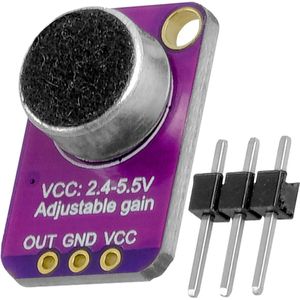 AZDelivery Max4466 GY-MAX4466 Elektrische Microfoon Versterker Preamp Module, compatibel met Raspberry Pi en Arduino inclusief E-Book!