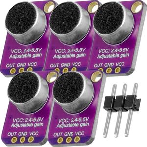 AZDelivery Max4466 GY-MAX4466 Elektrische Microfoon Versterker Preamp Module, compatibel met Raspberry Pi en Arduino