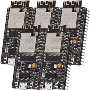 AZDelivery 5 x Kit NodeMCU ESP32 S Wifi Bluetooth Audio met ontwikkelingskaart van BLE MCU 2,4 GHz WiFi Dual Core CPU Microcontroller inclusief E-Book