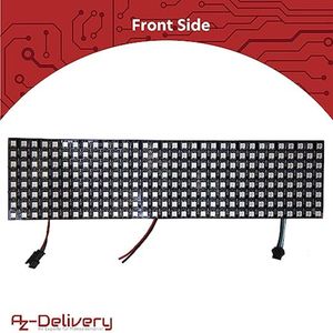 AZDelivery 3 x WS2812B Matrix LED-module, RGB, aanpasbaar, individueel adresseerbaar, WS2811 WS2812 IC LED pixelpaneel met een Matrix Screen Board met RGB-ondersteuning