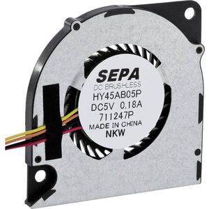 Sepa HY45AB05PSE26A-BLI Radiale ventilator, 5 V, 1,92 m³/u, 45 x 45 x 4,3 mm