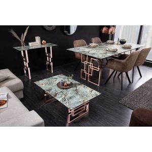 Design consoletafel ATLANTIS 100cm turquoise keramiek gemaakt in Italië - 41749