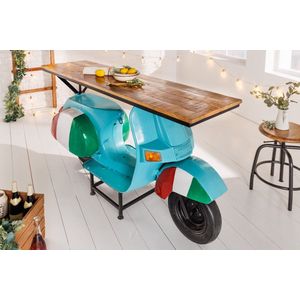 Scooter bar metaal blauw