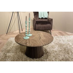 Variation design salontafel goud zwart glas