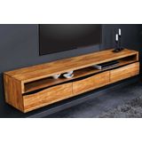 Hangend tv meubel acaciahout 160 cm
