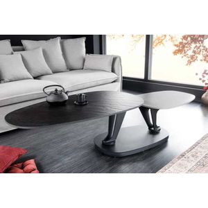 MOVEMENT - Salontafel - Zwartgrijs - Keramiek - Draaifunctie - 2 Niveaus