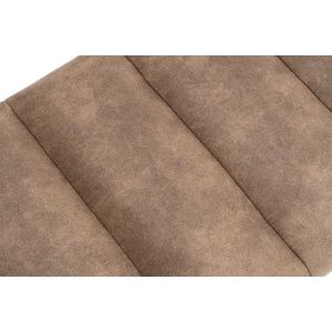Design - PETIT BEAUTE - Bank - Vintage Taupe - Microvezel - Zwart Metalen Frame