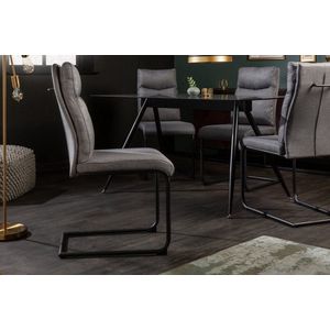 Moderne sledestoel COMFORT grijs met comforthandgreep - 41171