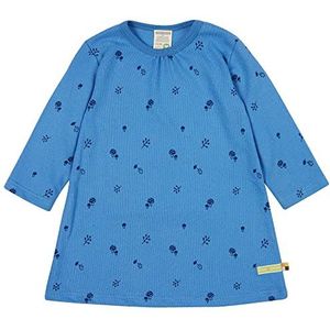 Loud + Proud Jurk structuurjersey, Gots gecertificeerde jurk voor jongens, indigo, 110-116, Indigo