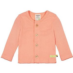 loud + proud Babyjas voor meisjes, Derby Rib, GOTS gecertificeerd, perzik, 86/92 cm