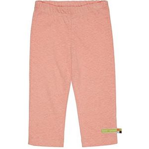 loud + proud Uniseks kinderbroek, effen met linnen, GOTS-gecertificeerd, vrijetijdsbroek, perzik, 98-104