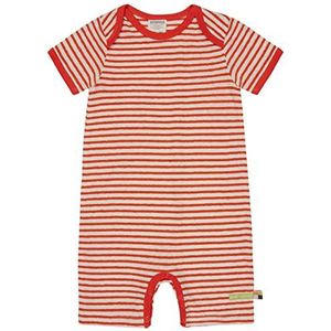 loud + proud Uniseks kinderspelerstrepen met linnen, GOTS-gecertificeerd romperbroek, koper, 50/56