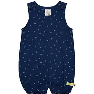 loud + proud Uniseks kinderspeler, Slub Jersey met opdruk, GOTS-gecertificeerd romperbroek, ultramarine, 50/56