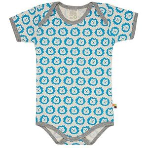 loud + proud Unisex baby korte mouwen, GOTS-gecertificeerd, Made in Germany Body, Aqua, 86/92
