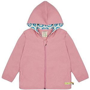 loud + proud Meisjeswafels, GOTS-gecertificeerd, Made in Germany sweatjack, Sorbet, 110/116