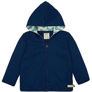 loud + proud Unisex kinderwafels, GOTS-gecertificeerd, Made in Germany sweatjack, ultramarine, 74/80