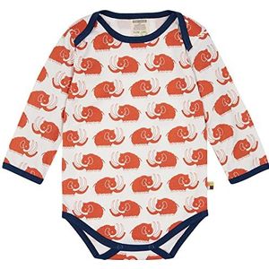 loud + proud Baby-jongens opdruk, GOTS gecertificeerd body, Cinnamon, 74/80