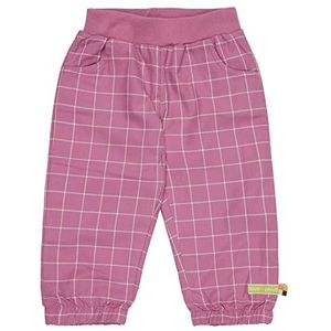 loud + proud Karo Hose, GOTS Zertifiziert Pantalon Filles et Filles, Grape., 86-92