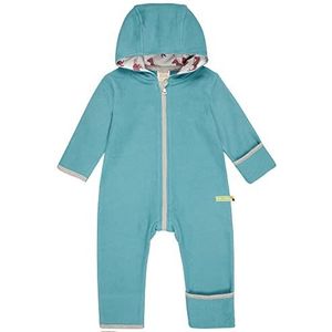 loud + proud Baby-meisjes fleece, GOTS gecertificeerd overall, Topaz, 86/92