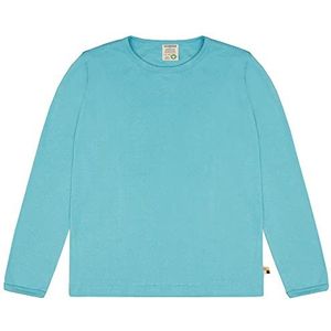 loud + proud Unisex Kids Uni, GOTS gecertificeerd shirt, cyaan, 74/80, cyaan