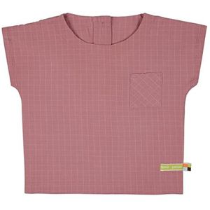 loud + proud Fijne geruite meisjesblouse, GOTS-gecertificeerd, Aster, 98/104, Aster, 98/104 cm