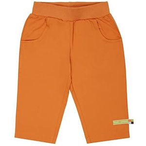 loud + proud Unisex Kids Twill, GOTS gecertificeerde broek, Carrot 62/68, karrood, 62/68 cm