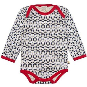 loud + proud Uniseks babybody met lange mouwen met print aap, GOTS-gecertificeerd T-shirt, ultra marine, 50/56 cm