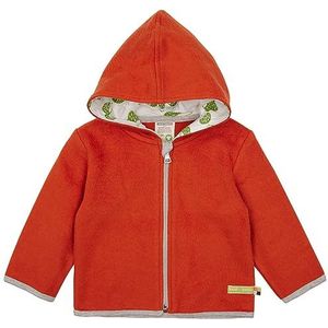 loud + proud Uniseks baby, GOTS-gecertificeerd fleece jas, terracotta, 86/92, terracotta, 86/92 cm