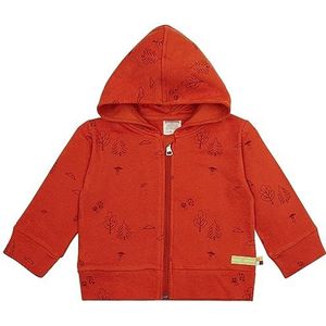 loud + proud Uniseks baby structuurgebreid, GOTS-gecertificeerd jack, terracotta, 86/92, terracotta, 86/92 cm