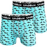 UNABUX - Boxershorts - Turquoise - Motiefprint