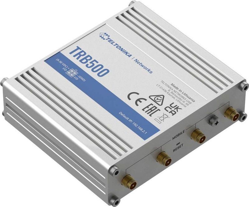 Teltonika - TRB500 - Router - Zilver - Gigabit-Ethernet - 5G-netwerk