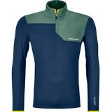 Ortovox - Fleece Light Zip Neck - Longsleeve - Blauw