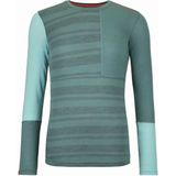 Ortovox - 185 Rock'N'Wool Long Sleeve - Merinoondergoed - Turkoois - 100% Wol