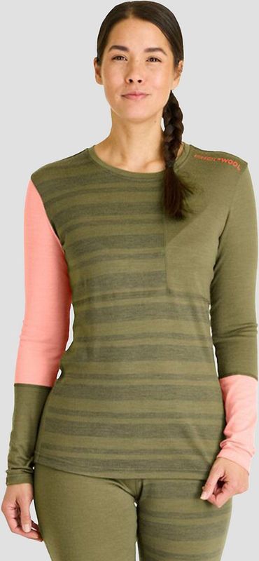 Ortovox - 185 Rock'N'Wool Long Sleeve - Thermoshirt - Olijfgroen - 100% Wol