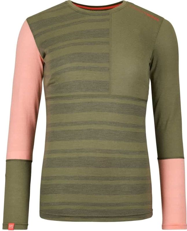 Ortovox - 185 Rock'N'Wool Long Sleeve - Thermoshirt - Olijfgroen - 100% Wol
