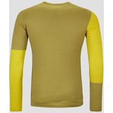 Ortovox - 185 Rock'N'Wool - Merino-ondergoed - Geel/Olijfgroen - Long Sleeve