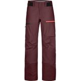 Ortovox - 3L Ravine Shell Pants - Skibroek - Bordeauxrood - Voor Dames