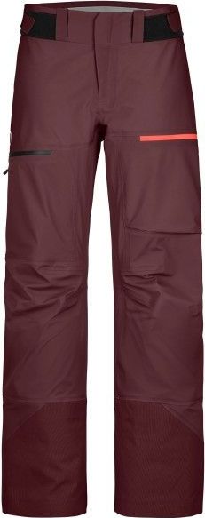 Ortovox - 3L Ravine Shell Pants - Skibroek - Bordeauxrood - Voor Dames