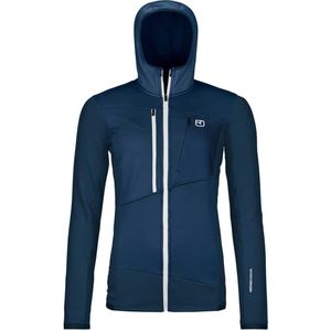 Ortovox Womens Fleece Grid Hoody Fleecevest (Dames |blauw)