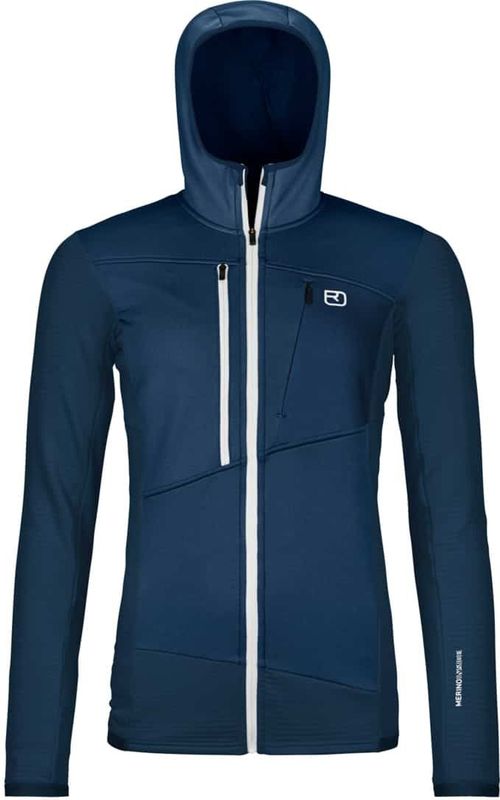 Ortovox - Fleece Grid Hoody - Fleecevest - Blauw