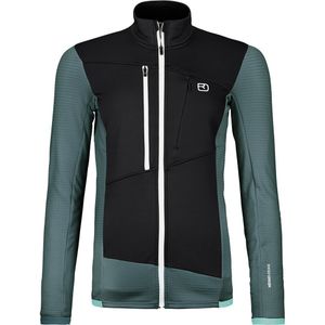 Ortovox - Womens Fleece Grid Jacket - Fleecevest - Zwart