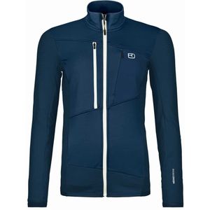 Ortovox Womens Fleece Grid Jacket Fleecevest (Dames |blauw)