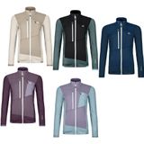 Ortovox - Womens Fleece Grid Jacket - Fleecevest - Blauw - Stretch, 66% Polyester, 21% Wol, 7% Polyamide, 6% Elastaan