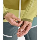 Ortovox - Womens Fleece Grid Jacket - Fleecevest - Blauw - Stretch, 66% Polyester, 21% Wol, 7% Polyamide, 6% Elastaan