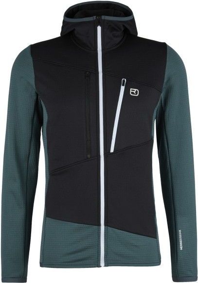 Ortovox - Fleece Grid Hoody - Grijs - Wol - Heren