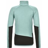 Ortovox - Womens Fleece Rib Jacket - Fleecevest - Turkoois - Stretch, 66% Polyester, 21% Wol, 8% Elastaan, 5% Polyamide